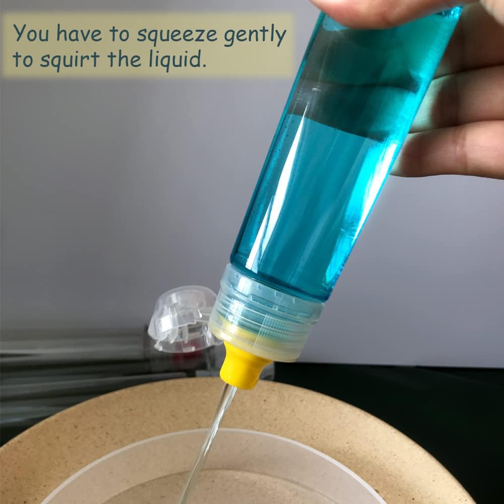 4pcs Slim Honey Squeeze Bottle Condiment Containers
