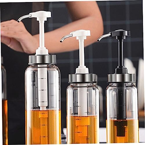 Zerodeko Honey Dispenser Jar with Metal Glass Design