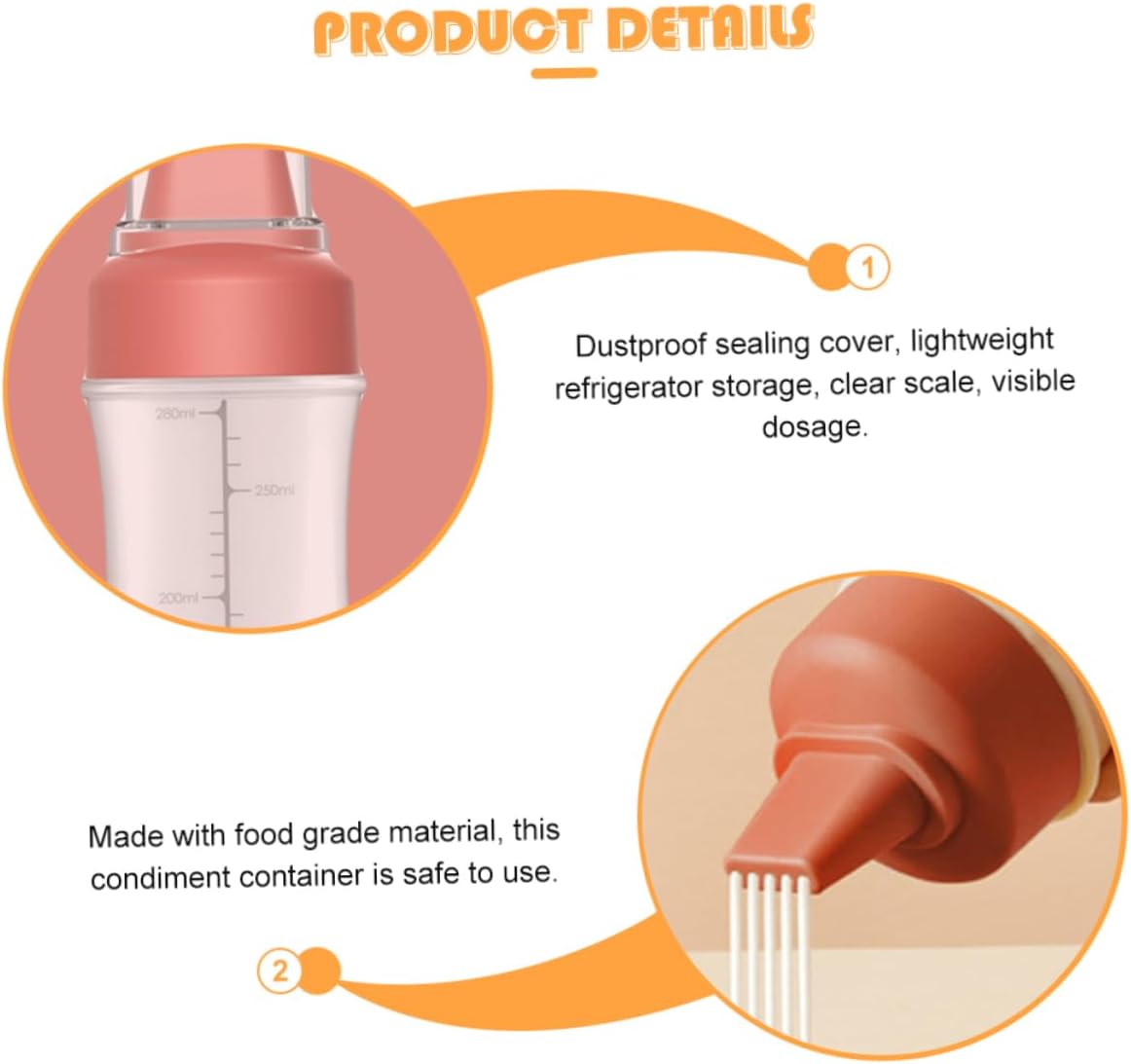 OKUMEYR Multi-Hole Squeeze Condiment Bottle