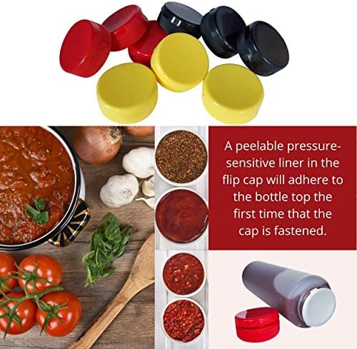 kelkaa 38mm 400 Thread Condiment Squeeze Bottle Caps Pack of 12