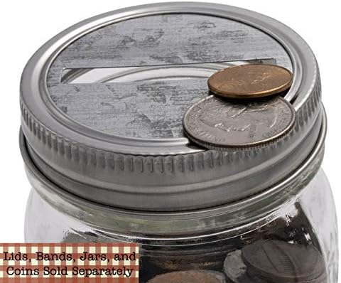 Coin Slot Bank Galvanized Metal Lid Inserts 10 Pack 1