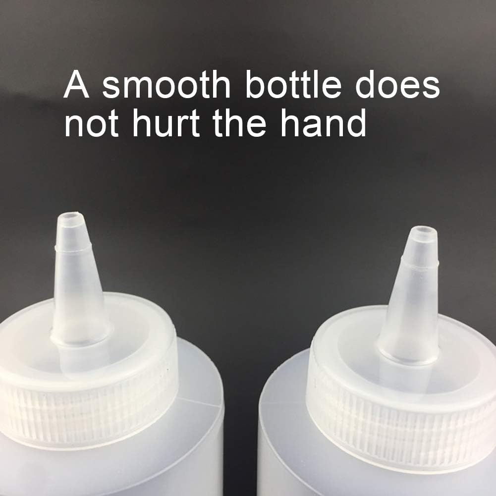 Meideli Clear BPA-Free Condiment Squeeze Bottles 8oz