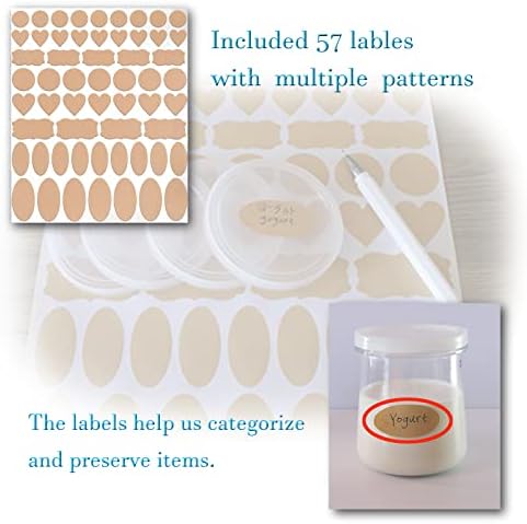 gocola Oui Yogurt Jar Lids 28 Pack Clear Plastic