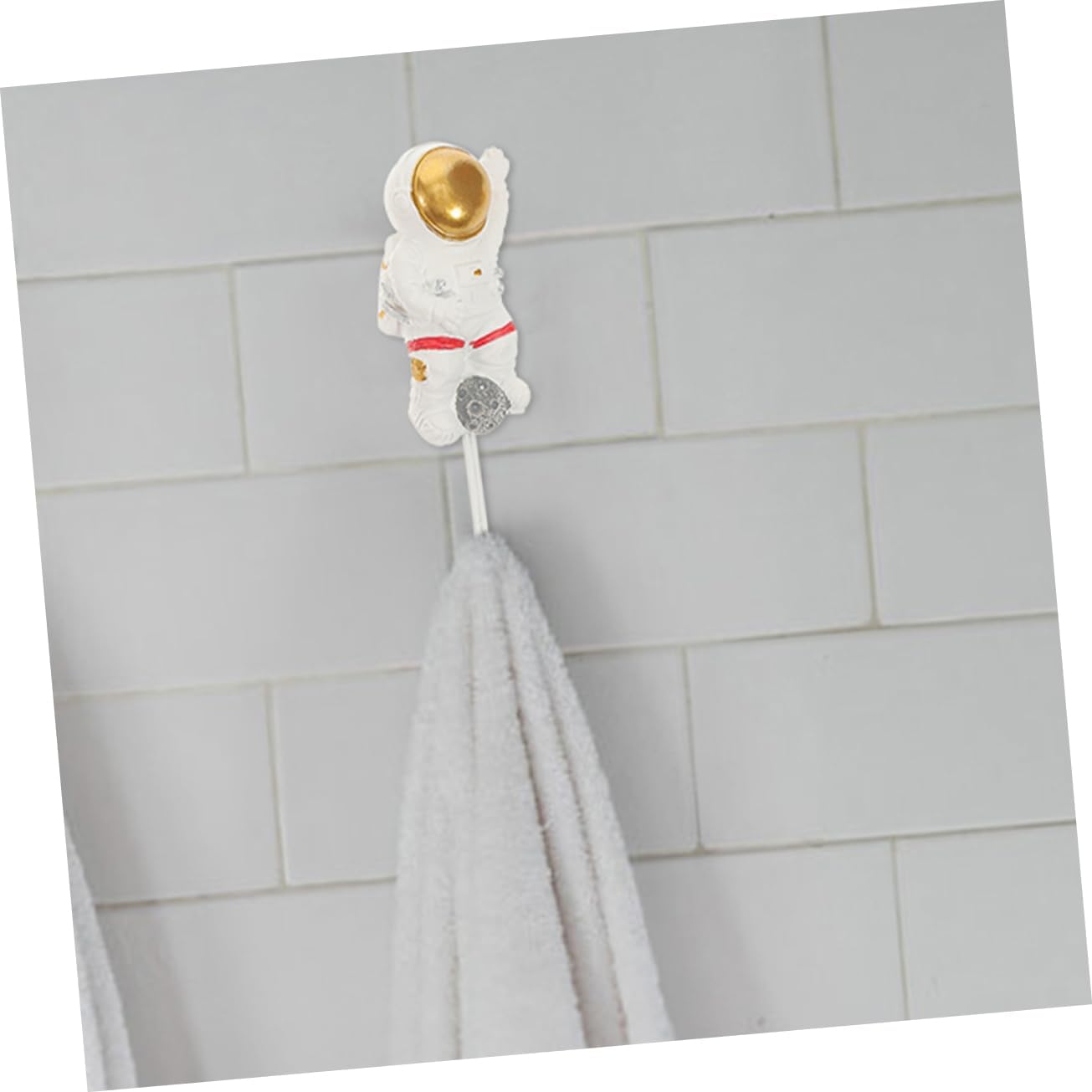 Cute Astronaut Wall Hooks No Drill Adhesive