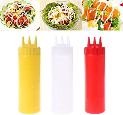 Lily Brown 3 Hole Squeeze Bottle Condiment Dispenser 1