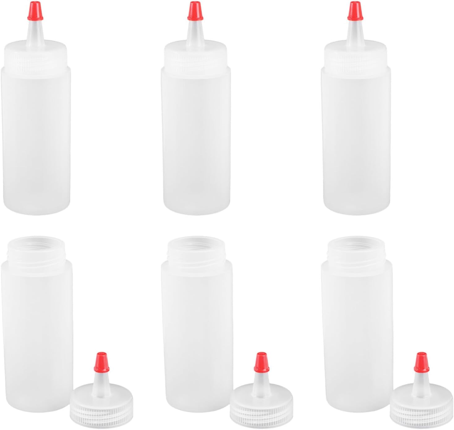 COHEALI 6Pcs Empty Squeeze Bottles with Tip Caps 1
