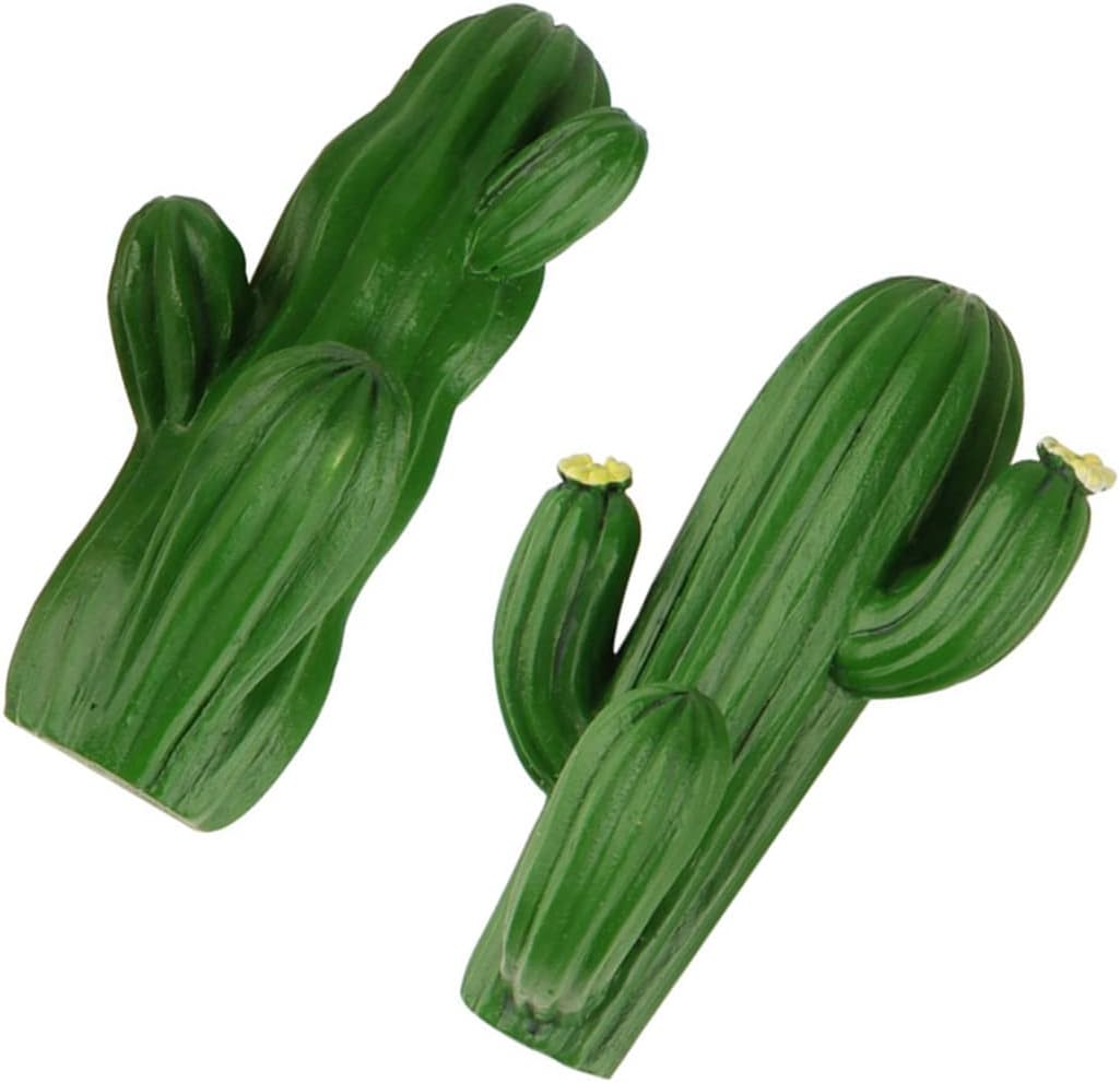 BESTonZON 2pcs Cactus Hook Resin Wall Storage Hooks