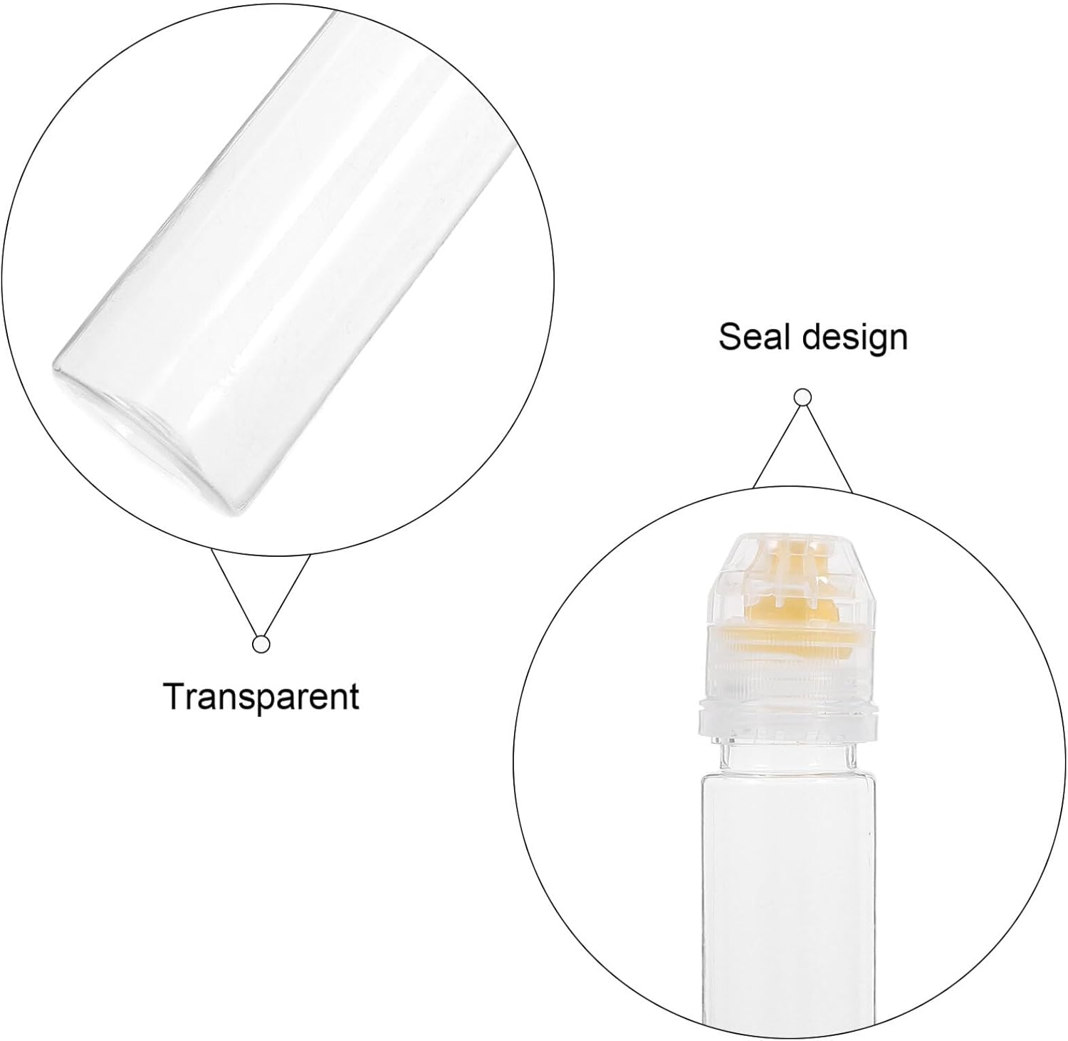JECOMPRIS 4pcs Condiment Squeeze Bottles for Honey Oil Ketchup Salad Dressing
