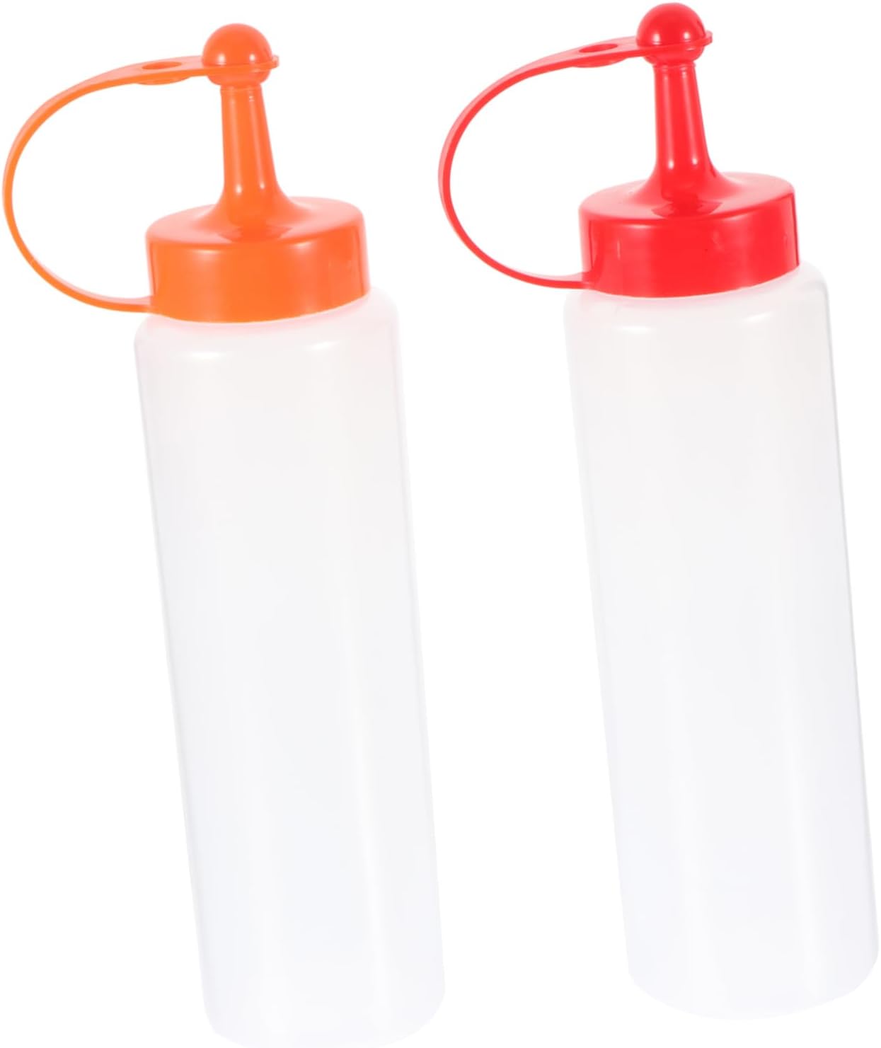 2PCS Salad Dressing Squeeze Bottles with Lids