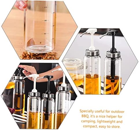 SHOWERORO 500ml Honey Dispenser Jar for Outdoor BBQ