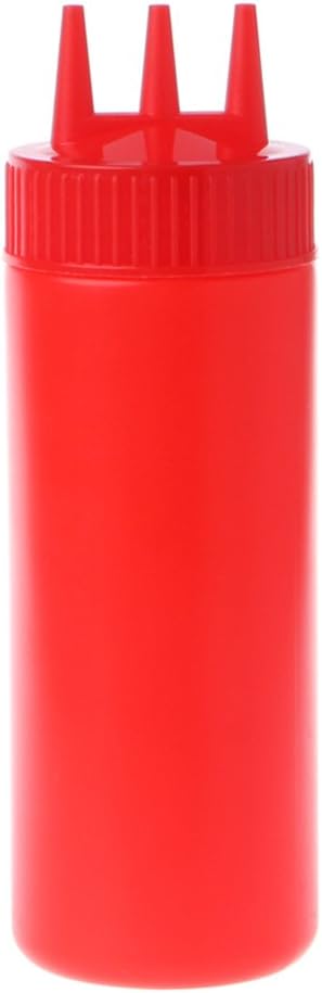 DGFJY 3 Hole Squeeze Bottle 16 Oz Condiment Dispenser