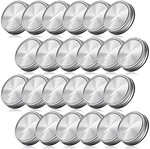 Geiserailie 70mm Stainless Steel Coin Slot Lid 24 Pieces