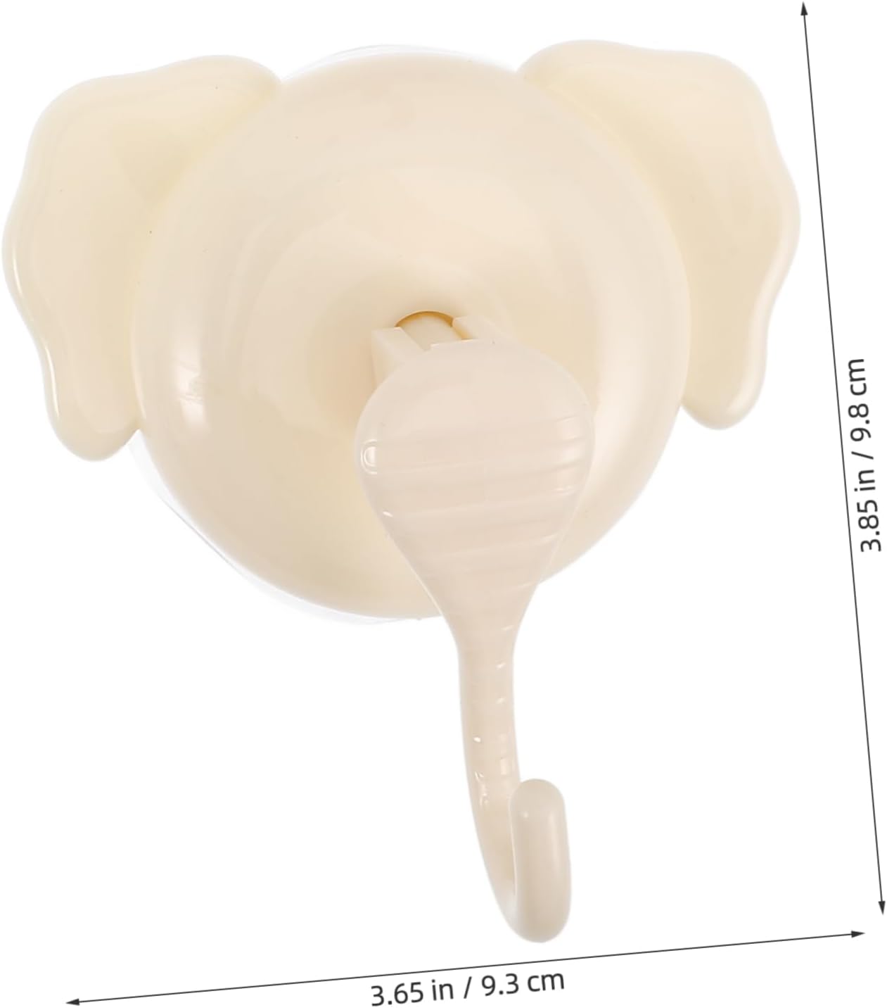 4Pcs Cute Elephant Suction Cup Hooks No Drill Bathroom Wall Hooks