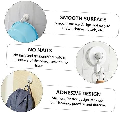 MAGICLULU Self-Adhesive Wall Hooks for Kitchen and Bathroom