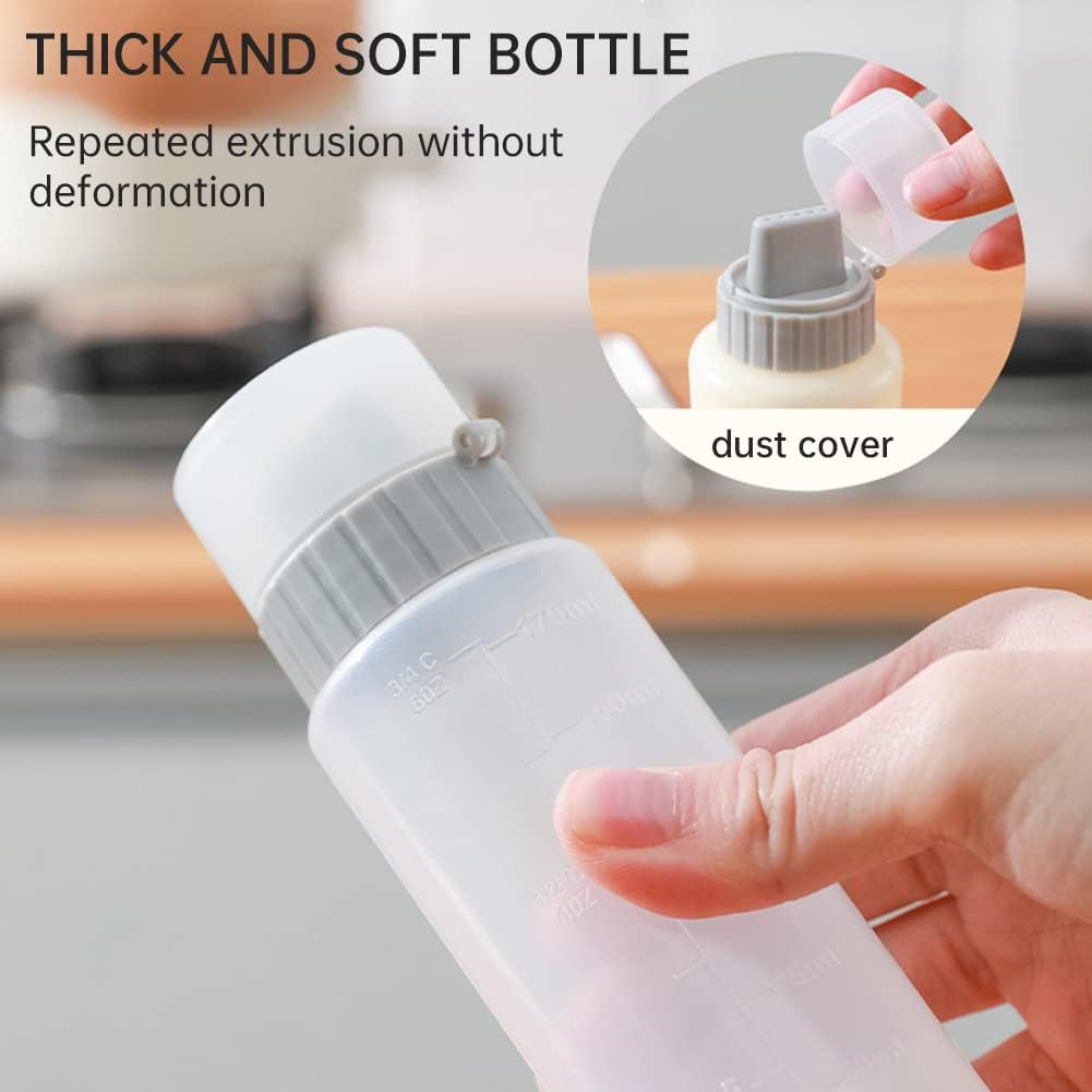 EUBUY 5-Hole Squeeze Bottle for Condiments