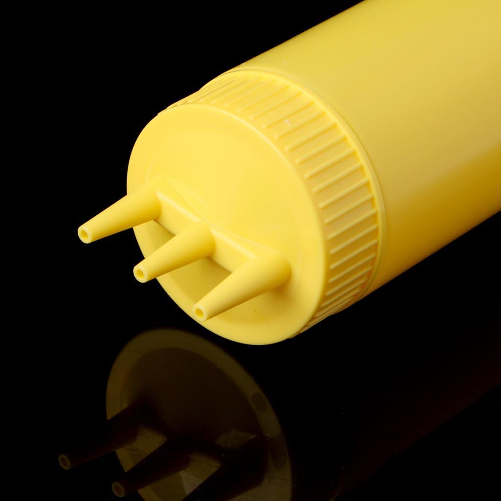Hisocute 3 Hole Squeeze Bottle Condiment Dispenser