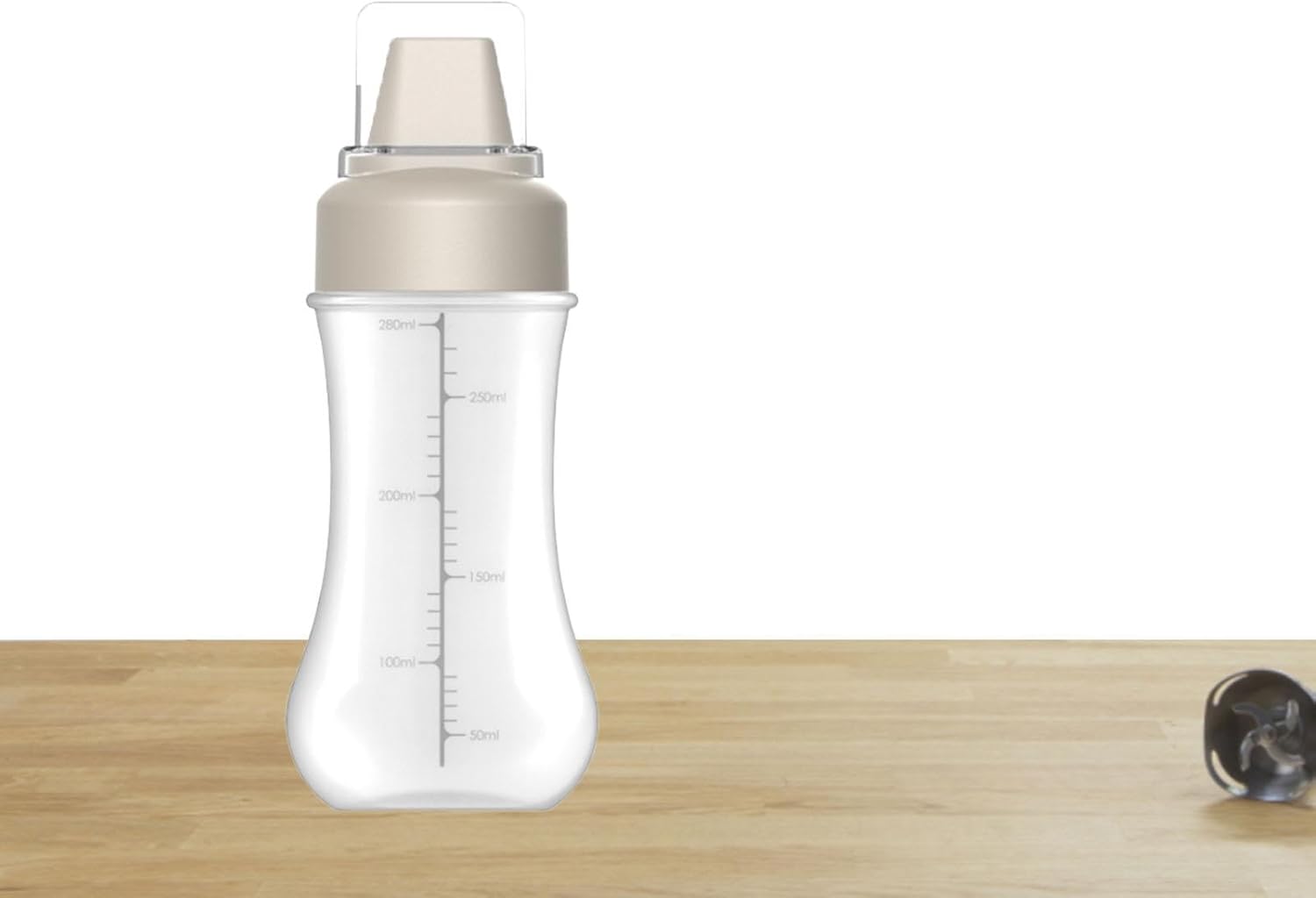 5-Hole Squeeze Bottle with Clear Lid - 350ml Condiment Container