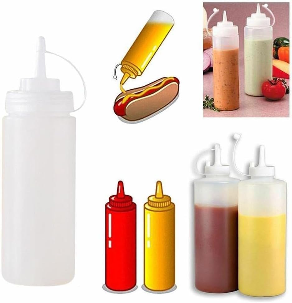 240Ml Condiment Squeeze Bottles Set of 1 1