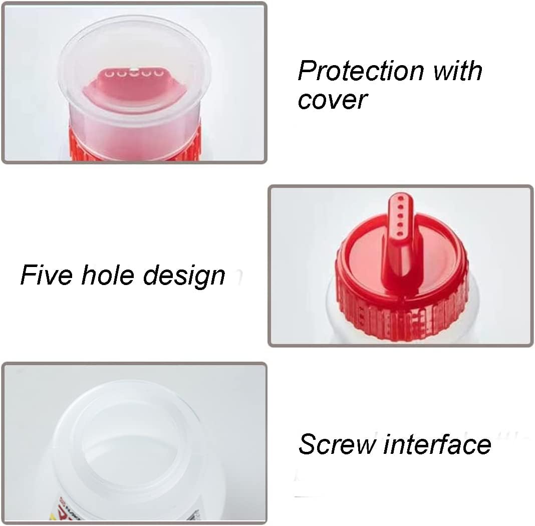 Porous Condiment Squeeze Bottles 3-Pack 13 oz