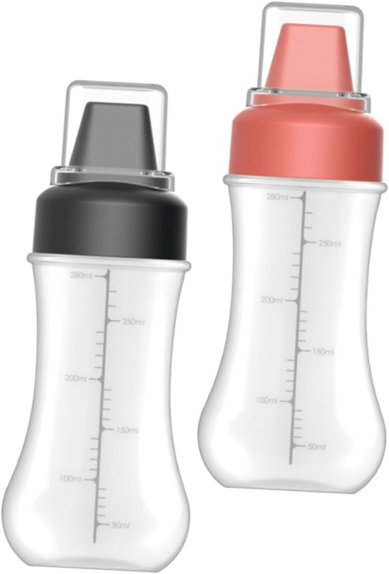 Garneck 2pcs Condiment Squeeze Bottles with Lids 1