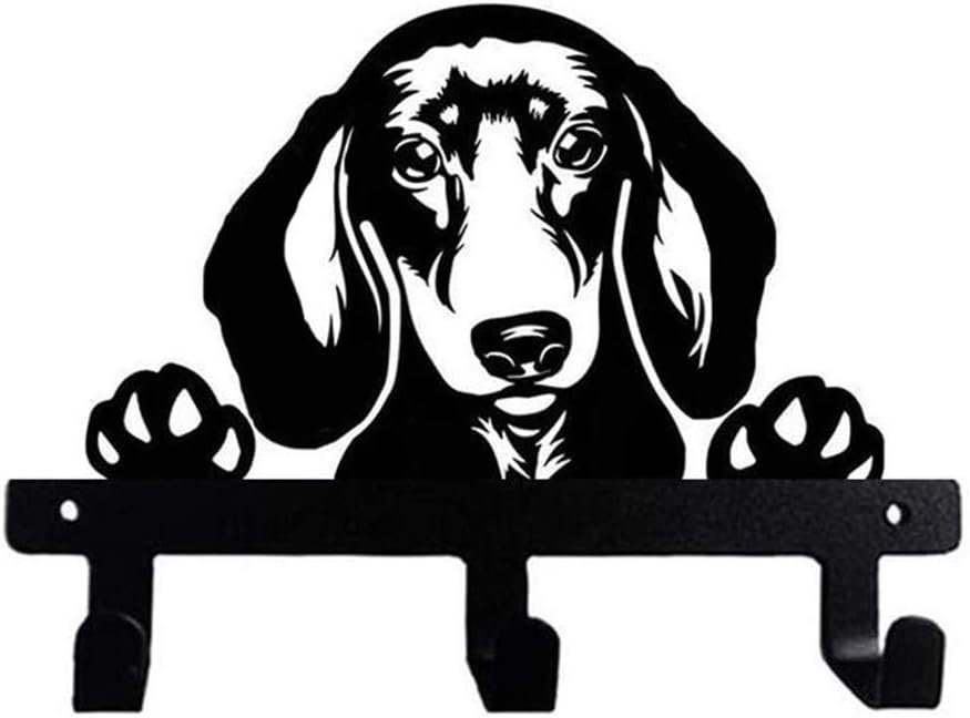 Fit Frenchie Dachshund Shape Wall Hook for Leash Keys Clothes