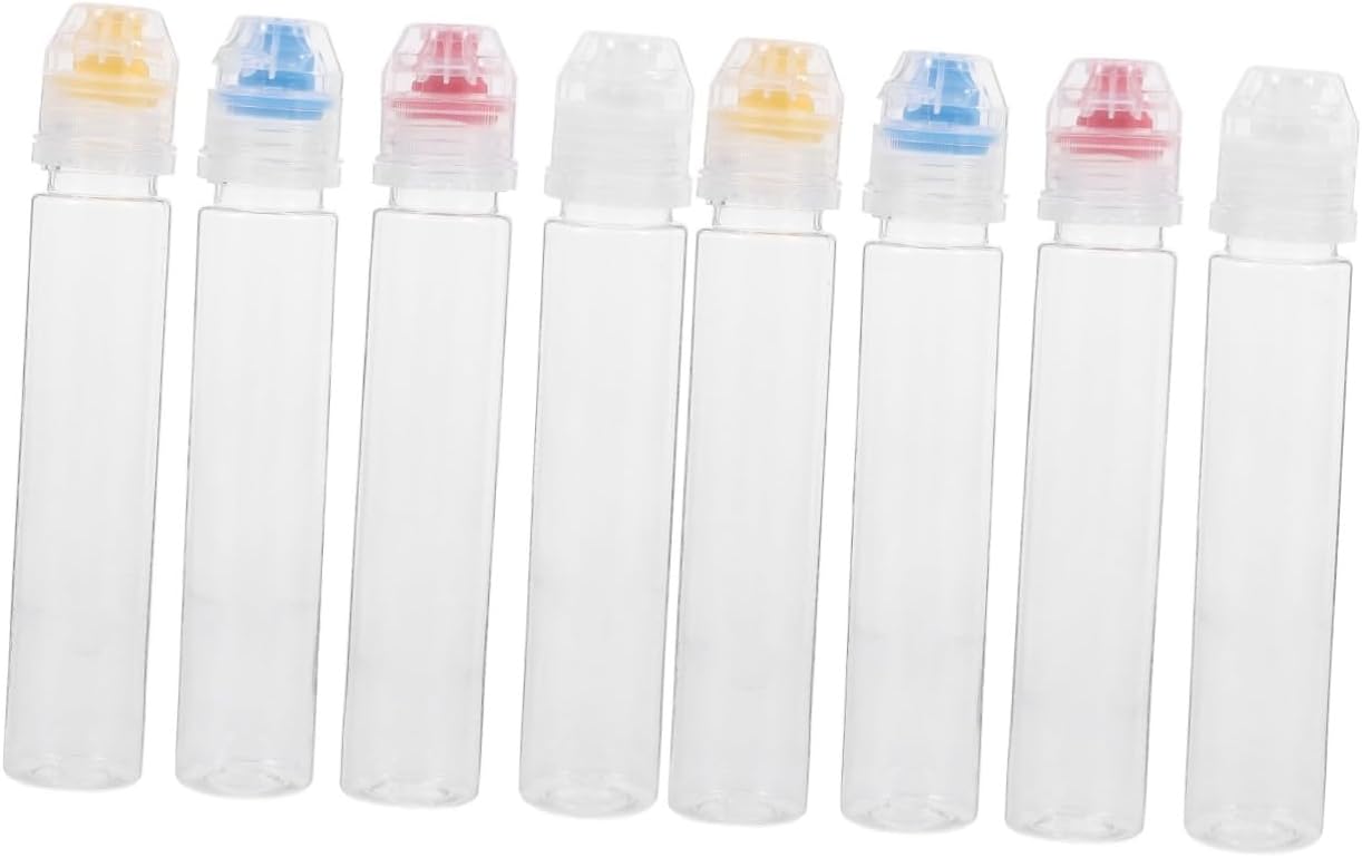 ULTECHNOVO 4PCS 2SET Mini Squeeze Bottles Condiment Dispenser