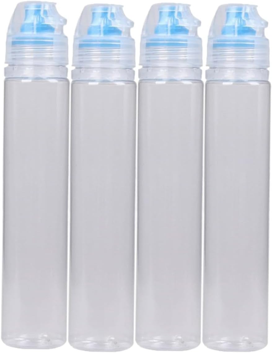 UTHCLO 4 Pack PVC Condiment Storage Bottles