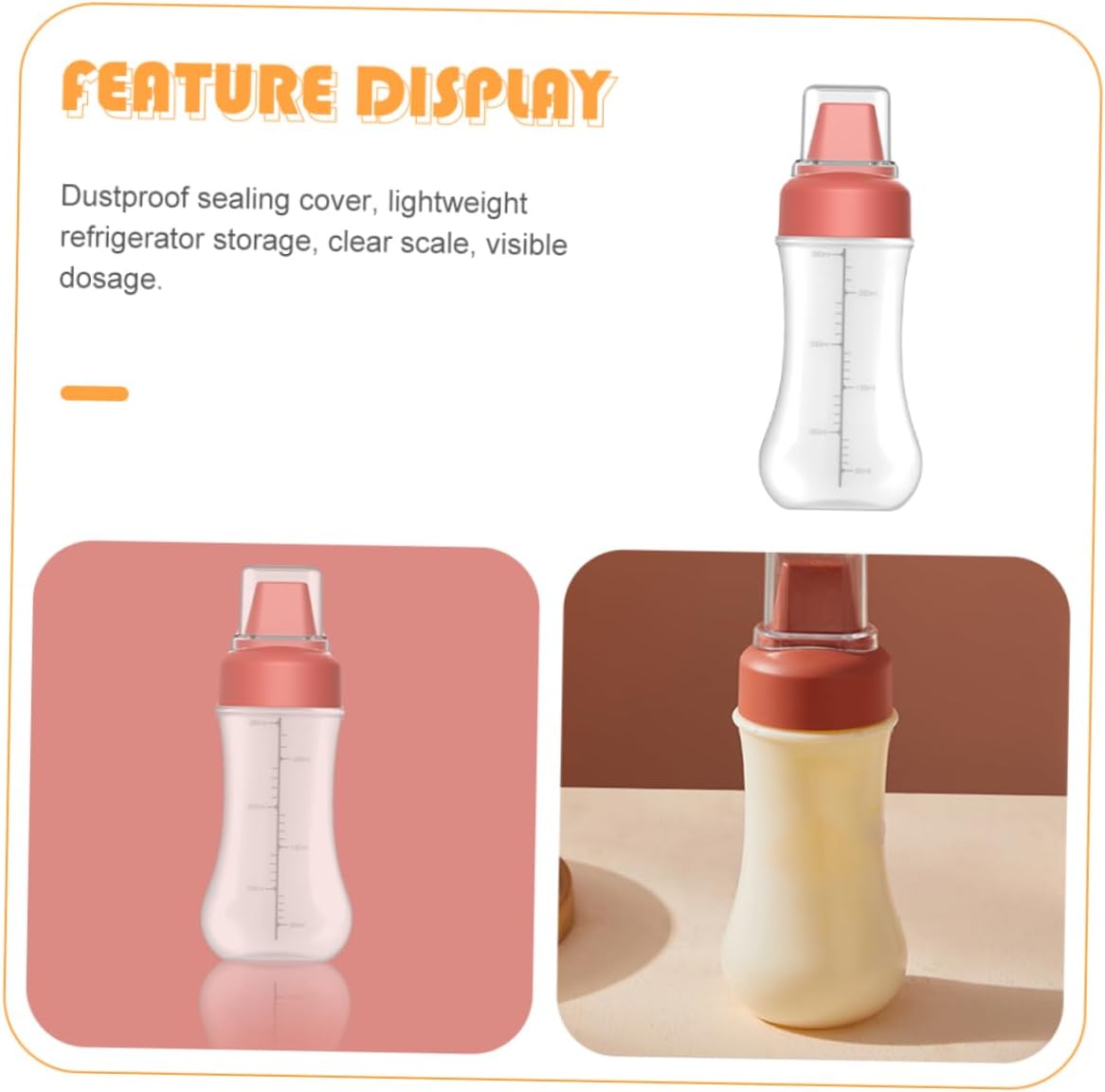 Zerodeko Condiment Squeeze Bottle for Oil and Peanut Butter 1