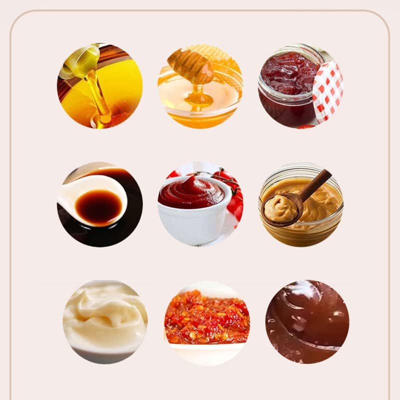 Sunicon 350ml Condiment Squeeze Bottles with Top Cap and Precision Tip