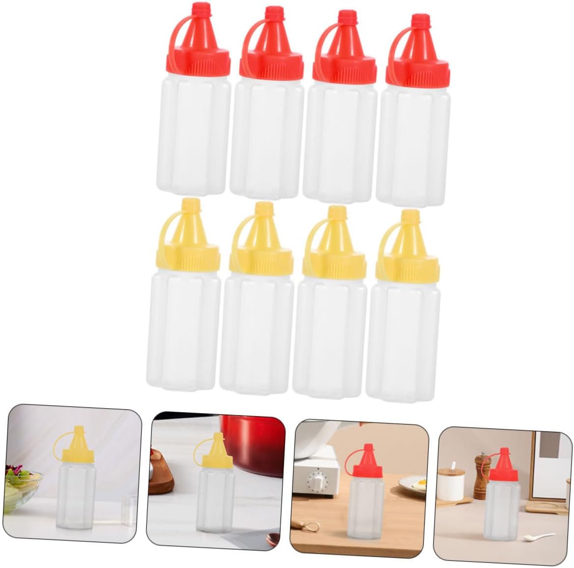 Mini Condiment Bottles Leak-Proof Portable Sauce Containers