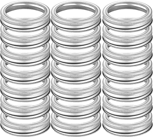 120 Pcs Wide Mouth Mason Jar Canning Lids Rings Set