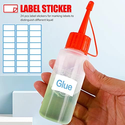 KINMAD 12 pcs 2 oz Squeeze Paint Bottles Glue Bottles