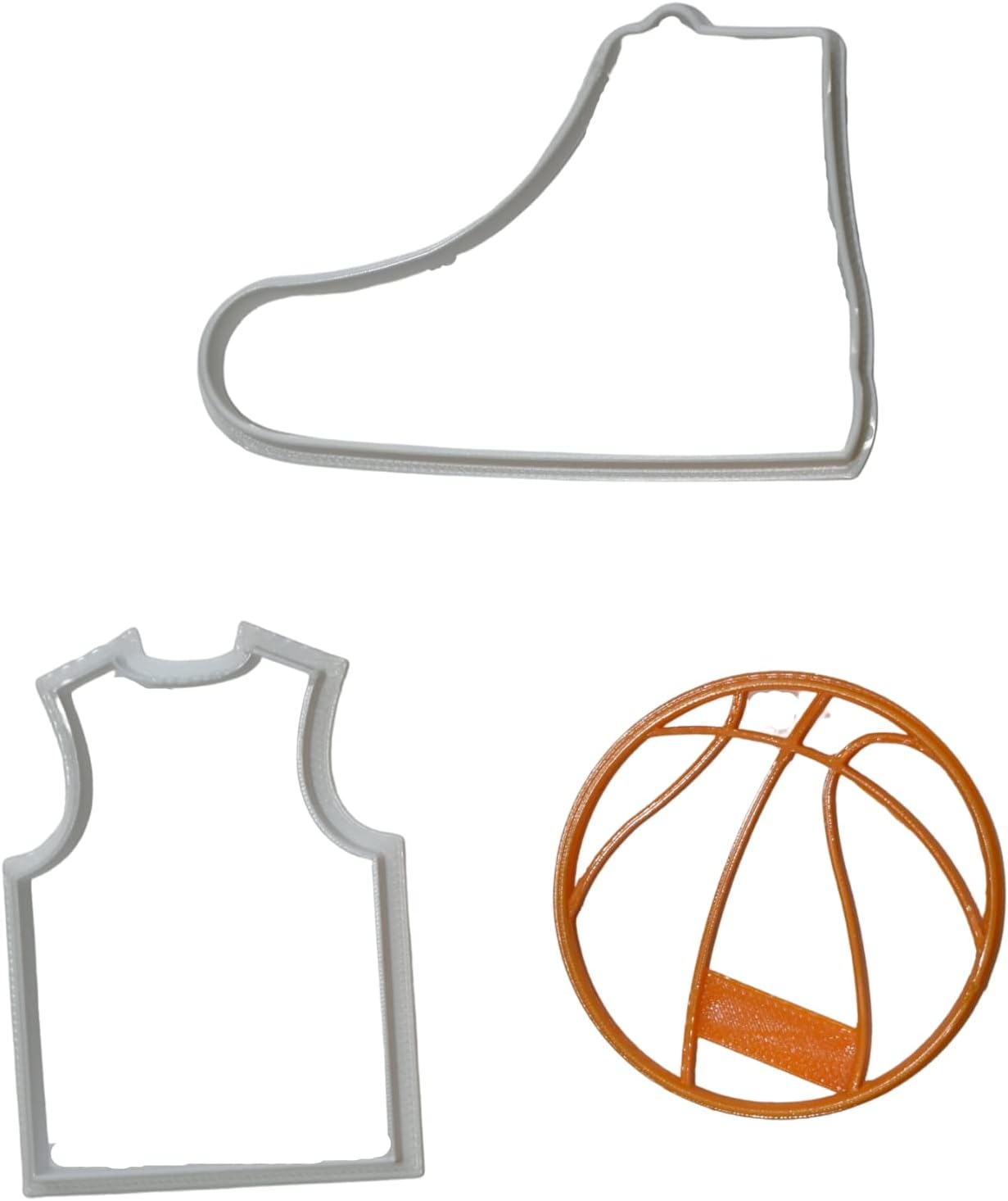 Basketball Team Uniform Jersey Shoe Ball Cookie Cutters Set of 3
