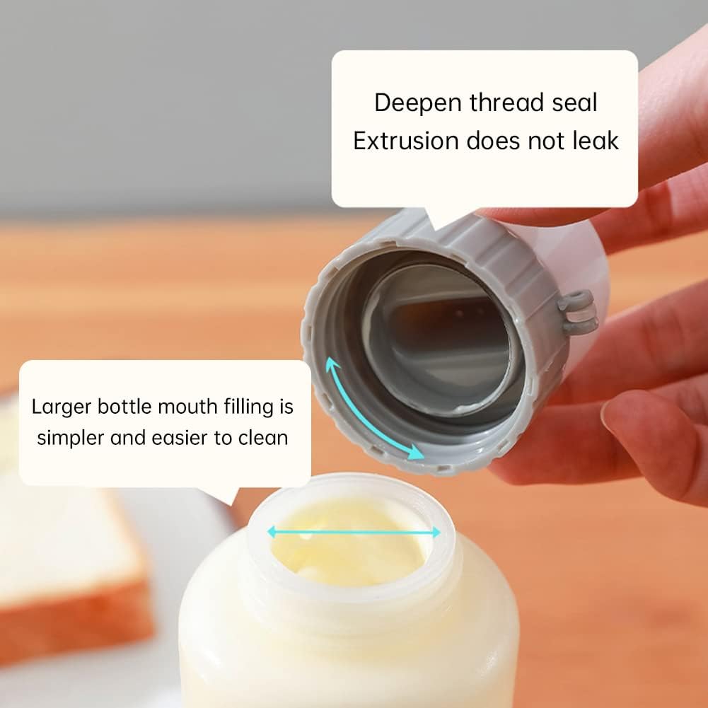 EUBUY 5-Hole Squeeze Bottle for Condiments