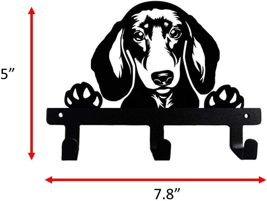 Fit Frenchie Dachshund Shape Wall Hook for Leash Keys Clothes