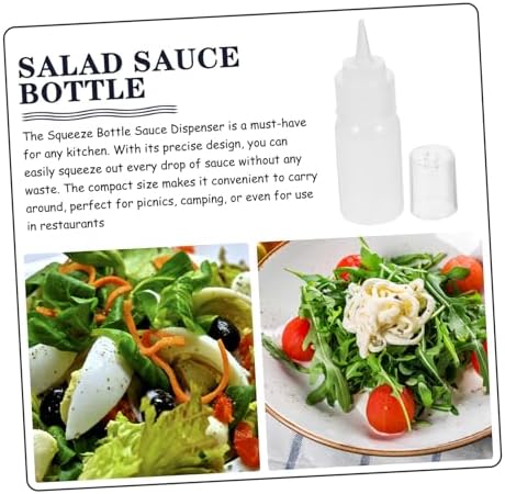 HOLIDYOYO 2pcs 30ml Condiment Squeeze Bottles