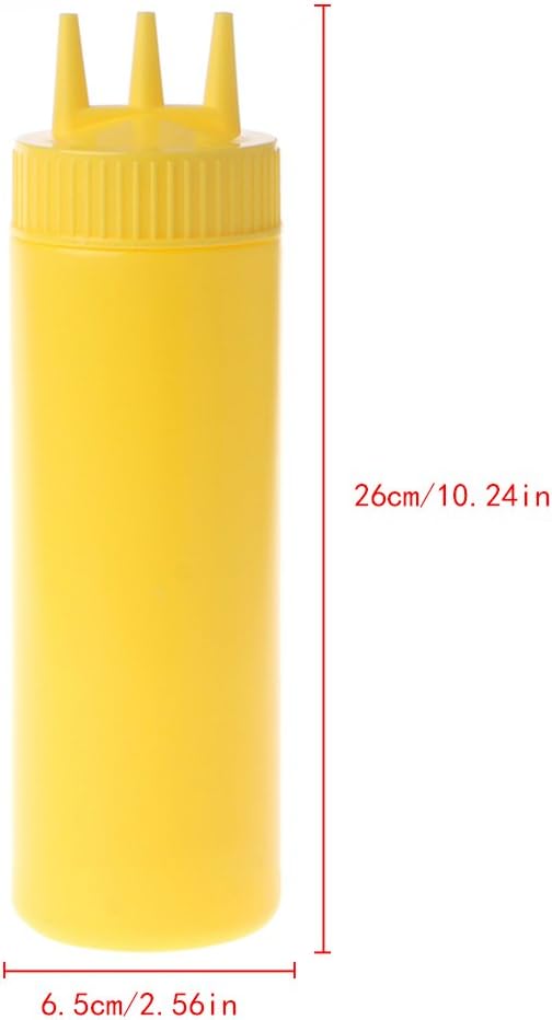 Lily Brown 3 Hole Squeeze Bottle Condiment Dispenser 1