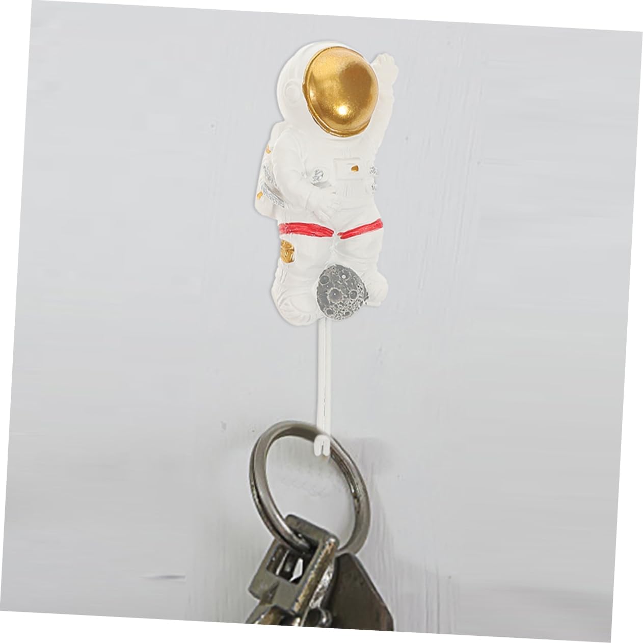 Cute Astronaut Wall Hooks No Drill Adhesive