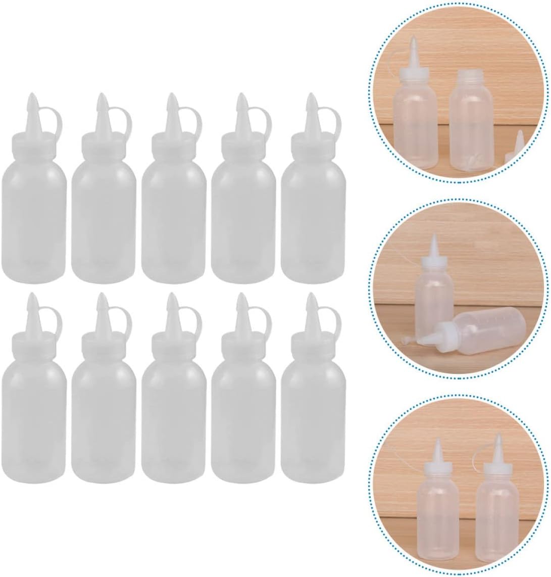 10pcs Zerodeko Squeeze Sauce Bottles Condiment Dispensers