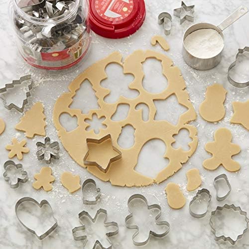 Wilton Christmas Cookie Cutter Set with Tub Set of 40