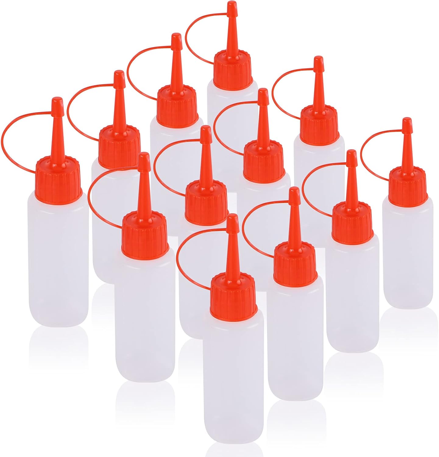 KINMAD 12 pcs 2 oz Squeeze Paint Bottles Glue Bottles