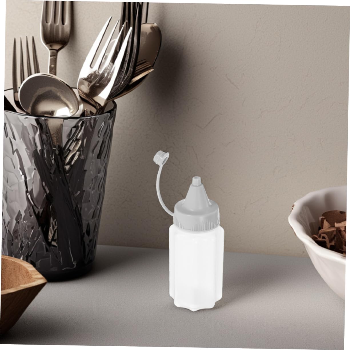 Reusable PP Condiment Squeeze Bottles for Oil Vinegar Honey