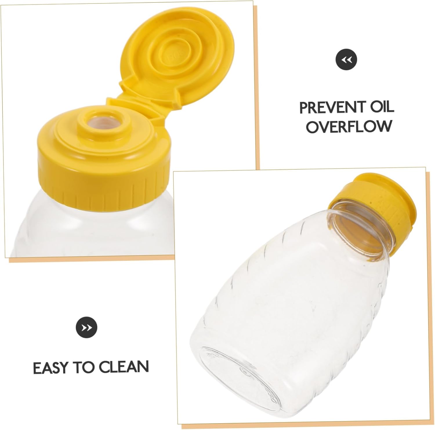 WATIIFUFU 4PC Multi-Purpose Condiment Squeeze Bottles Leakproof