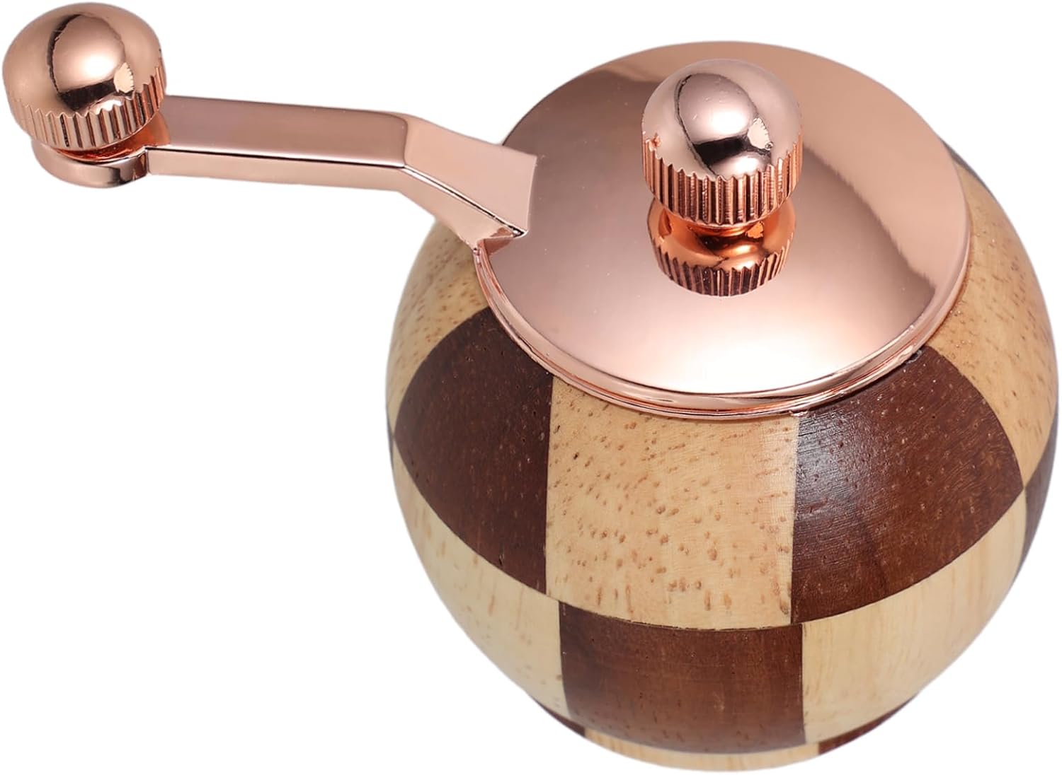 Manual Crank Wooden Pepper Grinder Set with Box