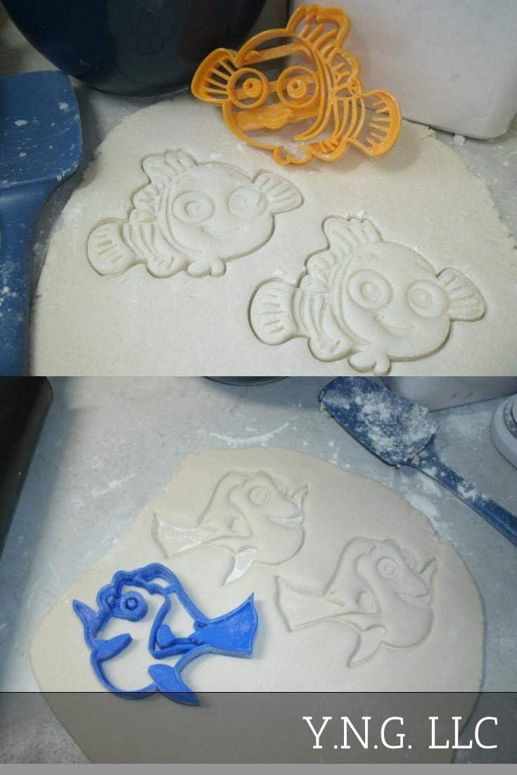 YNGLLC Dory Nemo Cookie Cutters Set of 2