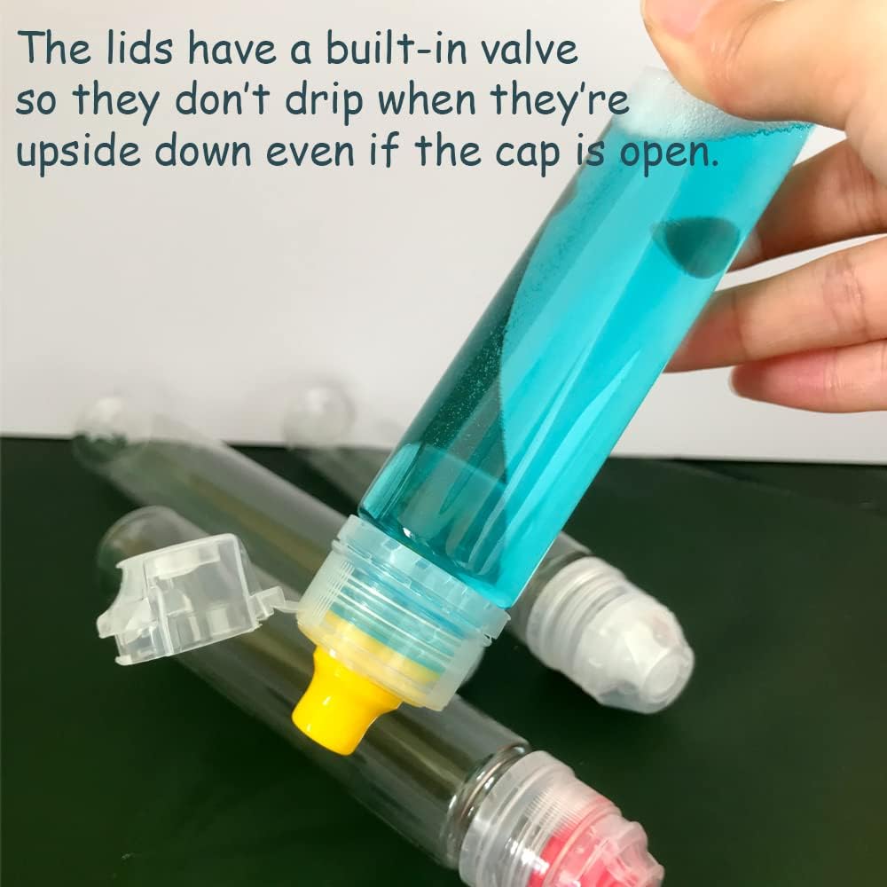 4pcs Slim Honey Squeeze Bottle Condiment Containers