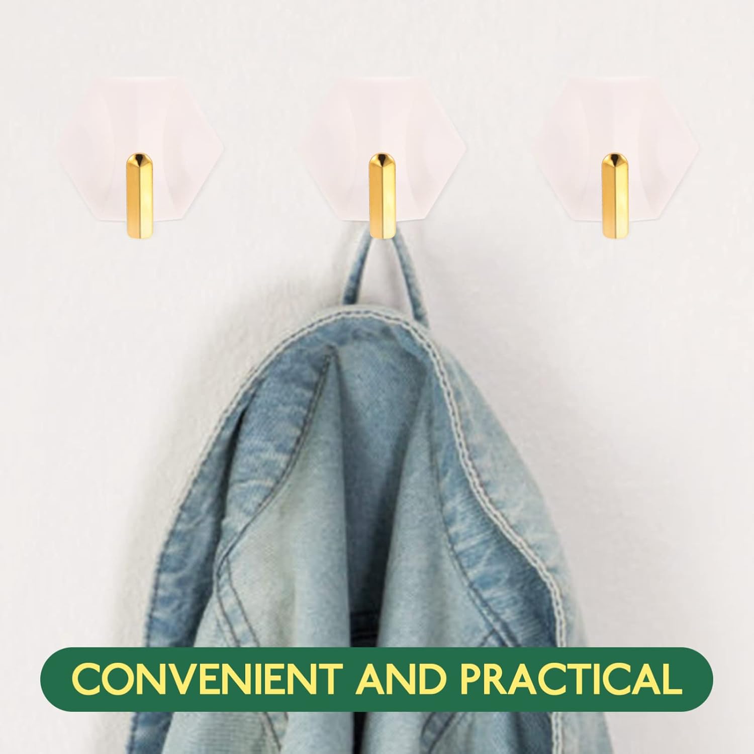 Veemoon Heavy Duty Adhesive Wall Hooks 1