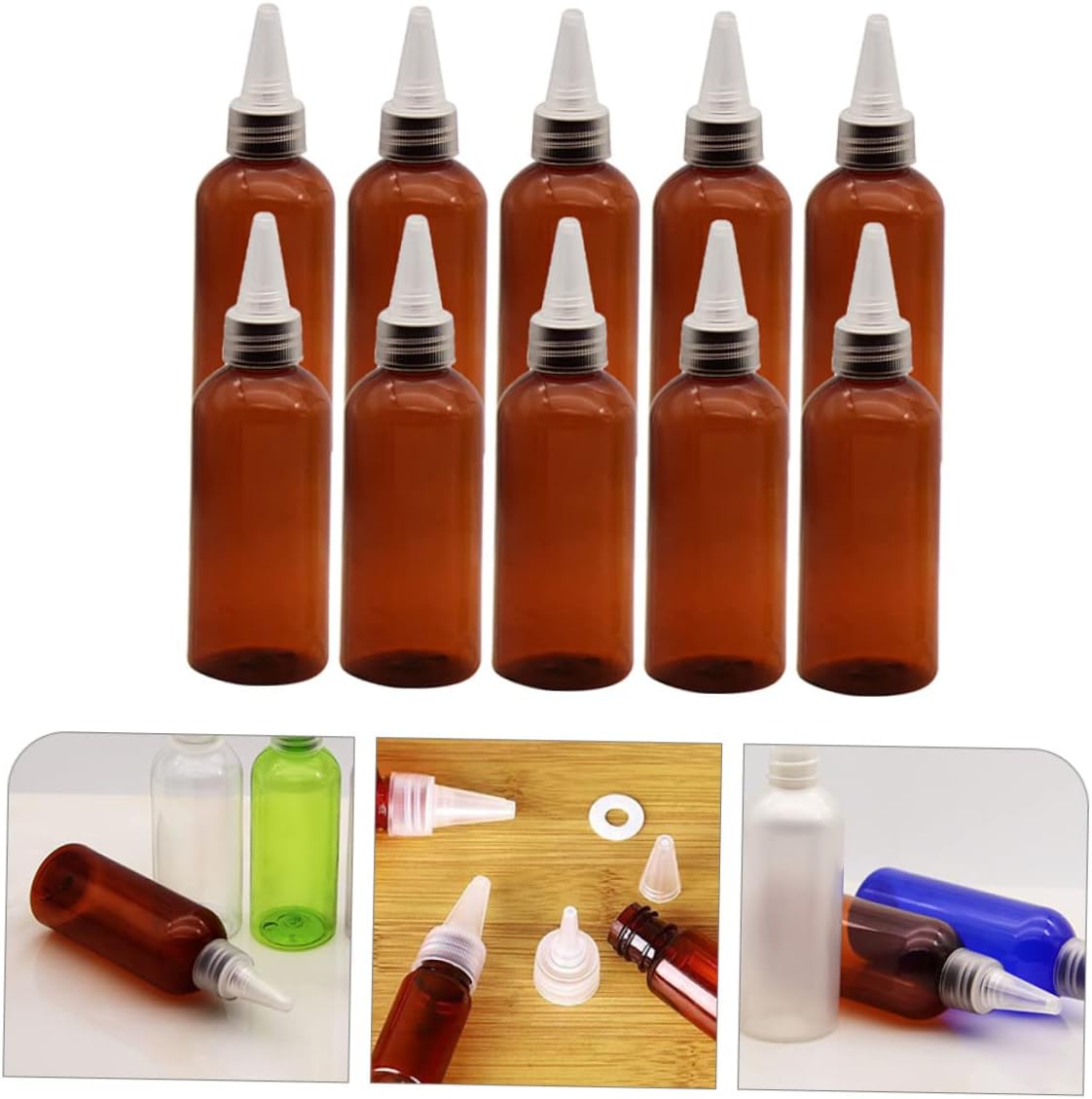 COLLBATH 250ml Condiment Squeeze Bottles Set
