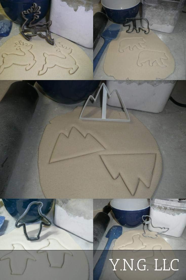 YNGLLC Polar Animals Cookie Cutters Set of 5 Made in USA
