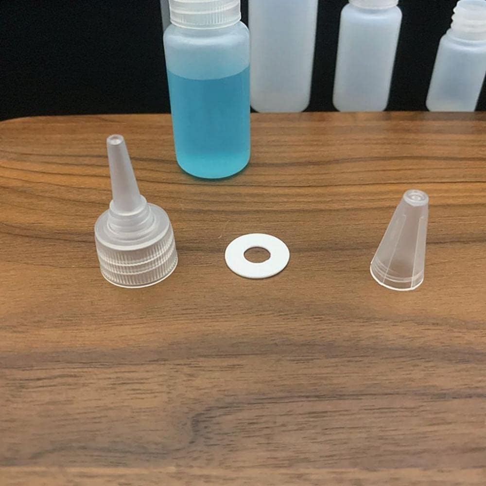 10PCS Durable Plastic Squeeze Bottles with Scale 20ml